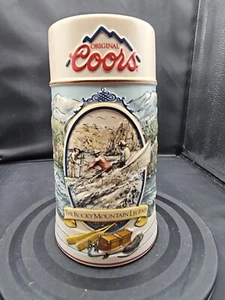 1992 Coors The Rocky Mountain Legend Series Collectible 7" Beer Stein - Picture 1 of 7