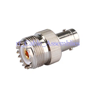 BNC Jack to SO239 UHF Female RF Adapter coupler Ham &Amateur Radio Walkie Talkie - Picture 1 of 3