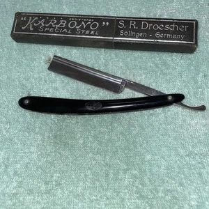 Karbono Germany Straight Razor Special Steel Solingen Germany With Box Vintage - Picture 1 of 7