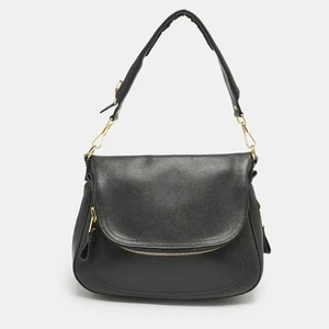 Tom Ford Black Leather Jennifer Shoulder Bag - Picture 1 of 10