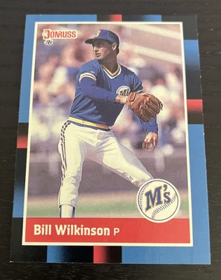 1988 Donruss - Bill Wilkinson - Seattle Mariners - #568 - RC - Image 1 of 2