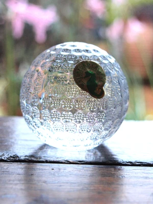 Waterford Crystal GOLF BALL Paperweight Sculpture made in Ireland - image 1 of 4
