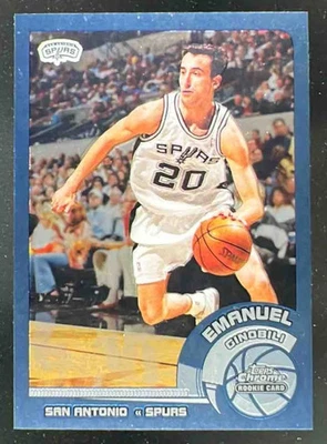 2002-03 Topps Chrome #124a Emanuel Ginobili RC - Image 1 of 2