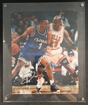 Anfernee Hardaway Autographed Orlando Magic 8x10 Photo vs. Michael Jordan UDA - Image 1 of 4