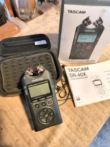 Tascam DR-40X USB Audio Interface 4ch Linear PCM Handy Recorder with Case + Box - Picture 1 of 9
