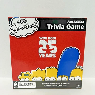 The Simpsons Fan Edition 25th Anniversary Trivia Board Game Preowned Complete - Image 1 of 4