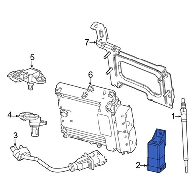 For Jeep Grand Cherokee 2014-2019 Jeep 68282916AA Diesel Glow Plug Controller Foto 1 de 2