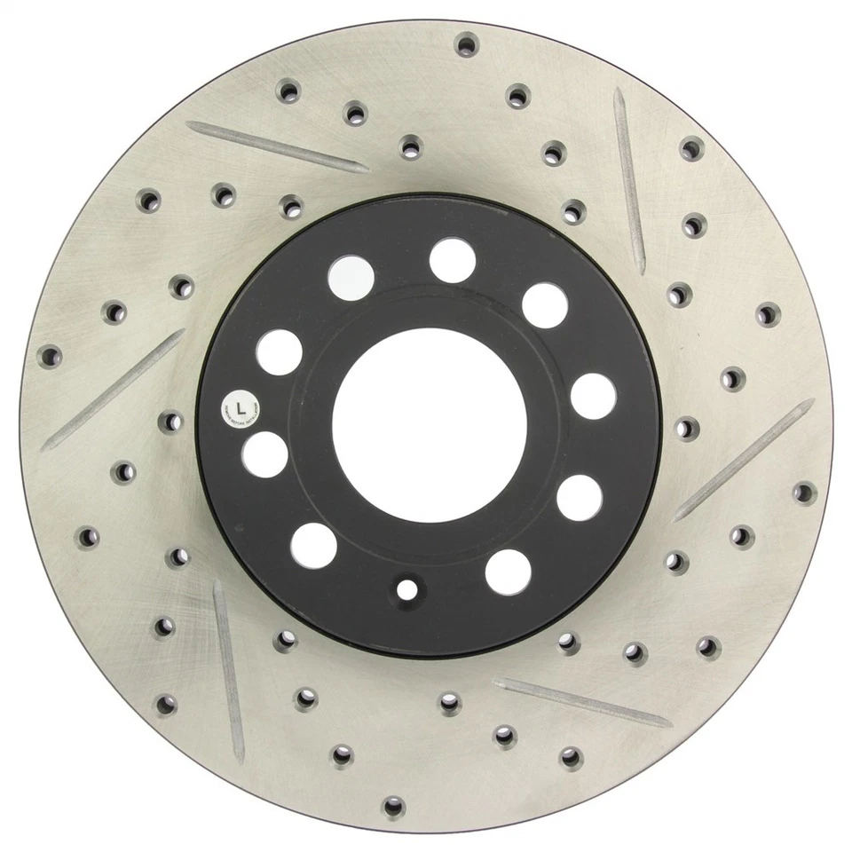 Rotor de freno delantero izquierdo StopTech 127,33110L perforado para VW Jetta 10-19 A3 / 05-19 Foto 1 de 4