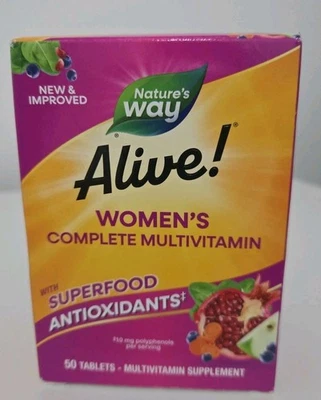 Nature's Way Alive! Suplemento multivitamínico Energy Complete para mujer Exp. 01/2027 Foto 1 de 4