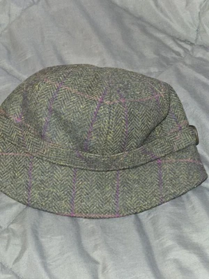 Sombrero Mucros Weavers Flapper Cuadros Verde Violeta Talla Ajustable Nuevo con Etiquetas Foto 1 de 4
