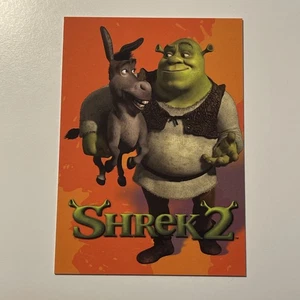 2003 Comic Images Shrek 2 Shrek & Donkey Promo Card - Picture 1 of 2