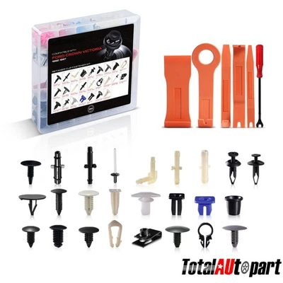 Kits de 250 clips de sujeción para guardabarros y parachoques de manguera de vacío para Ford Crown Victoria Foto 1 de 4