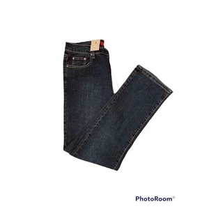 Jeans Pazzo gamba dritta lavaggio scuro taglia 11 nuovo con etichetta - Foto 1 di 5