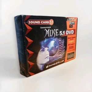 Vintage PC Gaming Hercules Muse 5.1 DVD Soundcard Gamesourround - SEALED BOX - Picture 1 of 12