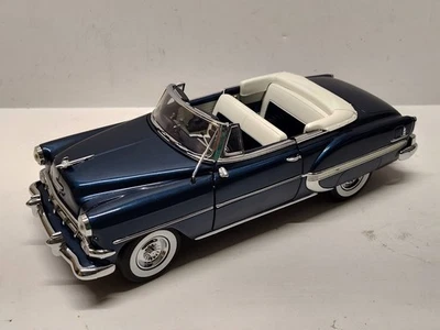 Sunstar 1954 Biscayne Blue Chevy Bel Air Convertible Diecast Toy Model Car 1:18 - Image 1 of 4