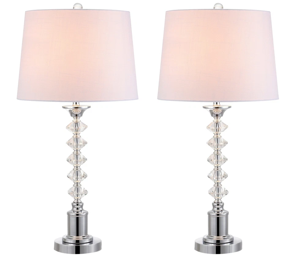JYL2052A-SET2 Juego de 2 Lámparas de Mesa Kinsley 28" Cristal Lámpara de Mesa Contemporánea... Foto 1 de 4