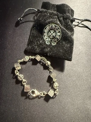 Pulsera Dados Corazones Cromo Personalizada Foto 1 de 2