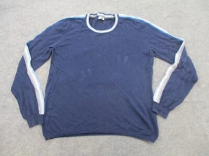 Faherty Sweater Mens Small Blue Crew Neck Pullover Cotton Cashmere Adult Casual - Picture 1 of 9