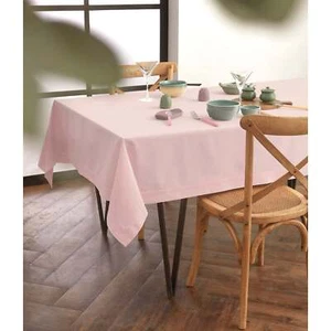 Solino Home Linen Tablecloth for Fall Dining Solid Dru Cotton Linen Plain, New - Picture 1 of 48