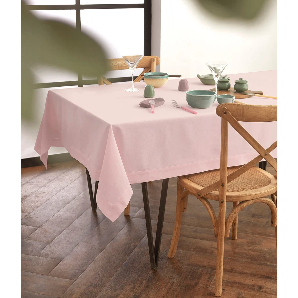 Solino Home Linen Tablecloth for Fall Dining Solid Dru Cotton Linen Plain, New - Image 1 of 1