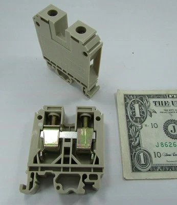 2 Legrand Heavy Duty Rail Mounted Terminal Blocks 4AWG 110A 600V UL 370-66 37066 - Image 1 of 4