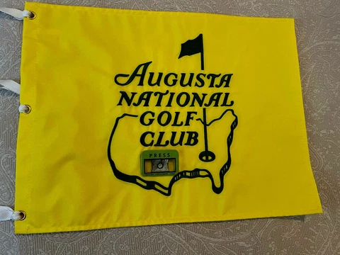 1958 MASTERS GOLF BADGE~PRESS~EXTREMELY RARE TICKET~ARNOLD PALMER~AUGUSTA~PGA~#1 Cover