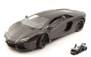 Coche Escala 1:18 Welly LAMBORGHINI AVENTADOR LP700-4 2011 NEGRO Diecast - Imagen 1 de 1