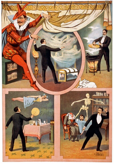 M61 Vintage 1899 Mystery Magic Theatre Poster A1 A2 A3 - Image 1 of 1