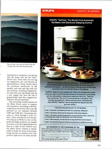 Krups Tea Time Original Vintage Print Ad - Picture 1 of 1
