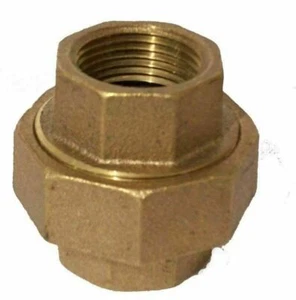 3/4" inch Brass Union (Lead Free) Female Threaded IPS - Picture 1 of 3