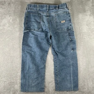 Wrangler Carpenter Jeans Mens 36x26 Blue Denim Workwear - Picture 1 of 11