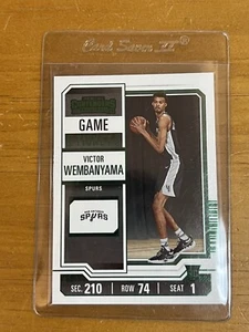 Boleto de juego Contenders Green Foil 2023-24 Victor Wembanyama RC #11 - Imagen 1 de 12