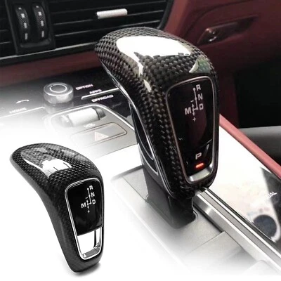 Palanca de cambios de fibra de carbono real para Porsche Cayenne 2018-2023 Foto 1 de 4