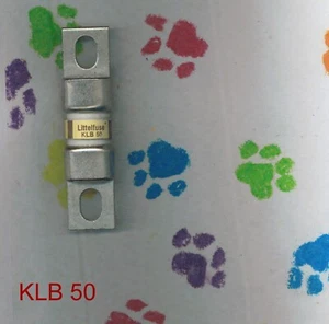 FUSIBLE RECTIFICADOR LITTELFUSE KLB 50 50 AMP 250 VOLTIOS (NUEVO EN CAJA) - Imagen 1 de 2