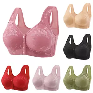 Bras For Women Front Closure Bras Comfort Breathable Daily Bras No Underwire - Picture 1 of 38