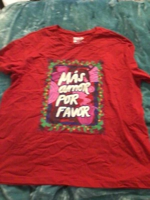 Camiseta LATINO Heritage Mas Amor Por Favor BUT LOVE PLEASE Talla XXL NUEVA CON ETIQUETAS Unisex Foto 1 de 3
