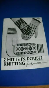 Greenocks Child's Mittens Knitting Pattern 595 - Picture 1 of 1