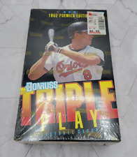 ⚾ 1992 Donruss Triple Play Baseball Factory Sealed Box 36 Packs