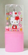 Hello Kitty Pedicure Manicure Set Nail Clippers Grooming Kit Case(A)