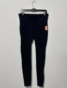 SPANX Velvet Leggings Womens Plus 1X Lapis Night High Rise Full Length NWT - Picture 1 of 11