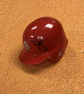 Cardinals MARK McGWIRE Signed Rawlings Baseball Mini Helmet AUTO Jsa Loa - Picture 1 of 3