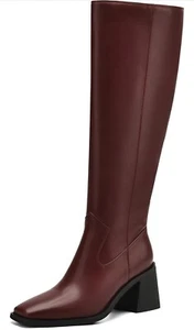 Knee High Boots Women Chunky Heel - Picture 1 of 5