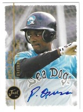 1999 JUST MINORS PABLO OZUNA LIMITED EDITION AUTO PORTLAND SEA DOGS