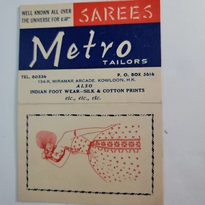 1940s Metro Tailors Hong Kong Sarees Indian Foot Wear silk and cotton prints etc - Picture 1 of 5