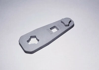 SPIRE GUNWORKS Universal 9mm 3 Lug Wrench, Aluminum 2 in 1 Suppressor Tool