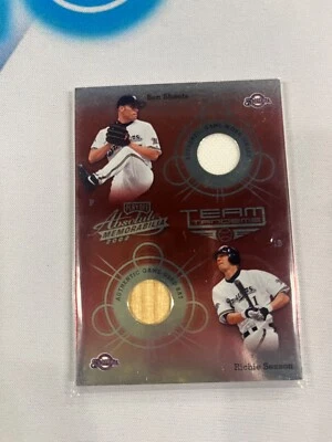 BEN SHEETS Richie Sexson 2002 Playoff Absolute Memorabilia Team Tandems Spectrum - Image 1 of 2