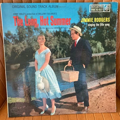 LONG HOT SUMMER SOUNDTRACK JIMMIE RODGERS VINYL LP RECORD ALBUM PLAY TESTED NICE - Image 1 of 4