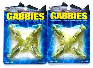 2 PACKS Dave Workman Jr Gabbies Rigged Crawfish 1/4oz Chartreuse Pepper Flake - Picture 1 of 11