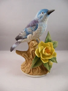 MOUNTAIN BLUEBIRD ANDREA BY SADEK FIGURINE #8627 5.5"Tall Japan EUC No Box - Picture 1 of 11