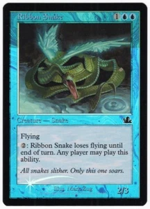Cinta Serpiente 2000 Profecía Lámina Cambiada Error de Impresión Azul Criatura Común Magic The Gathering Casi Nuevo Az1 - Imagen 1 de 2